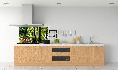 Rivestimento parete cucina con decorazione 