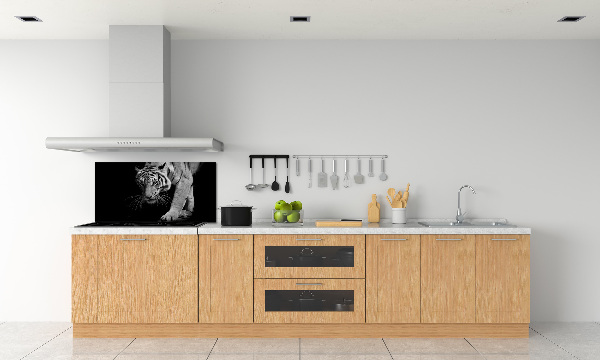 Pannello paraschizzi cucina con motivo a tigre