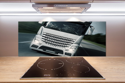 Pannello paraschizzi cucina con motivo a camion