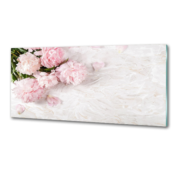 Pannello paraschizzi cucina con motivo di peonie