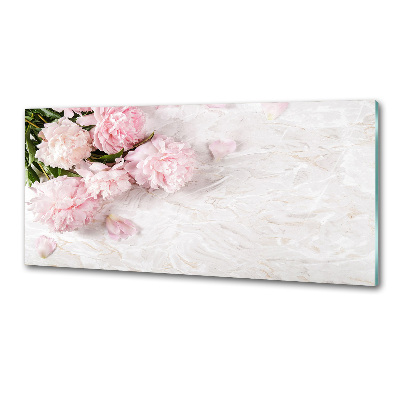 Pannello paraschizzi cucina con motivo di peonie