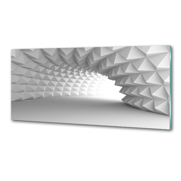 Rivestimento parete cucina con motivo a tunnel astratto