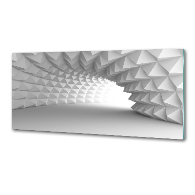 Rivestimento parete cucina con motivo a tunnel astratto