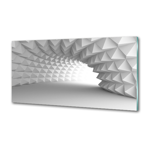 Rivestimento parete cucina con motivo a tunnel astratto