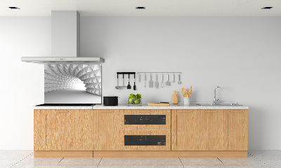 Rivestimento parete cucina con motivo a tunnel astratto