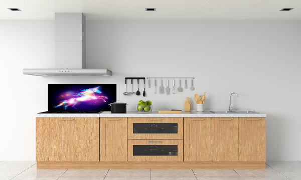 Pannello retrocucina con stampa a tema unicorno