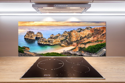 Pannello paraschizzi cucina con stampa del paesaggio di Lagos, Portogallo