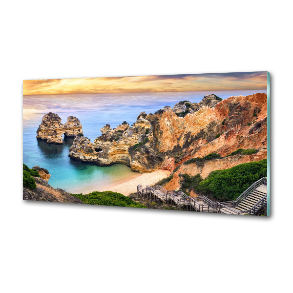 Pannello paraschizzi cucina con stampa del paesaggio di Lagos, Portogallo