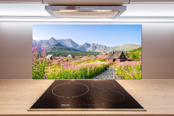 Rivestimento parete cucina con motivo Rifugi di montagna