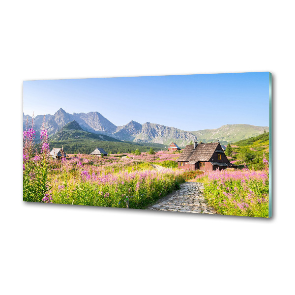 Rivestimento parete cucina con motivo Rifugi di montagna