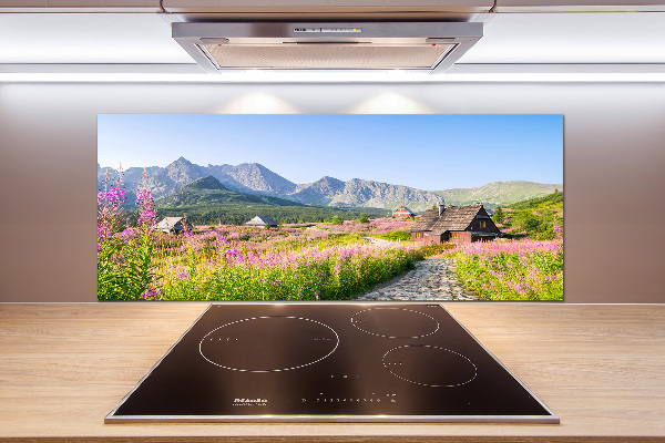 Rivestimento parete cucina con motivo Rifugi di montagna