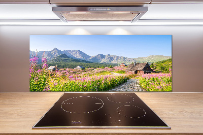 Rivestimento parete cucina con motivo Rifugi di montagna