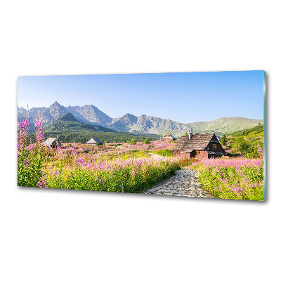 Rivestimento parete cucina con motivo Rifugi di montagna