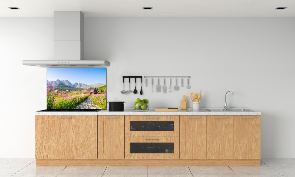 Rivestimento parete cucina con motivo Rifugi di montagna