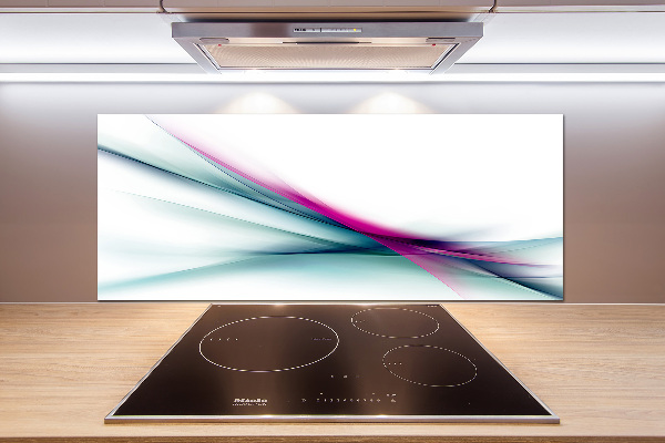 Pannello paraschizzi cucina con motivo a onde astratte