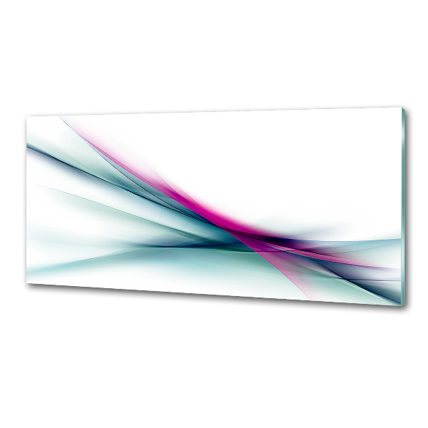 Pannello paraschizzi cucina con motivo a onde astratte