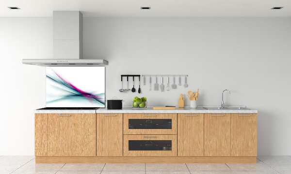 Pannello paraschizzi cucina con motivo a onde astratte