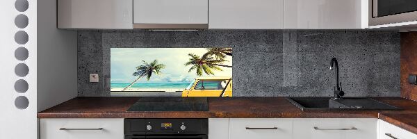 Rivestimento parete cucina con motivo Spiaggia di Van