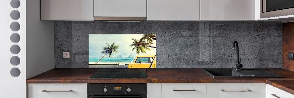 Rivestimento parete cucina con motivo Spiaggia di Van
