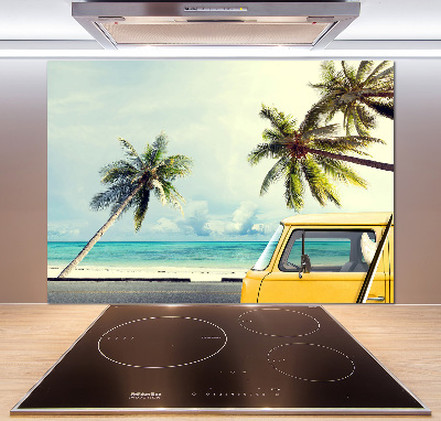 Rivestimento parete cucina con motivo Spiaggia di Van