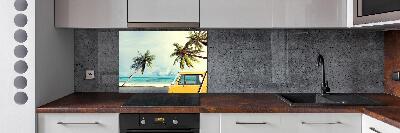 Rivestimento parete cucina con motivo Spiaggia di Van