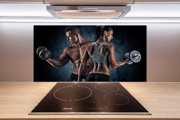 Pannello paraschizzi cucina per uso in ambienti sportivi