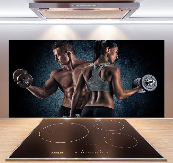 Pannello paraschizzi cucina per uso in ambienti sportivi