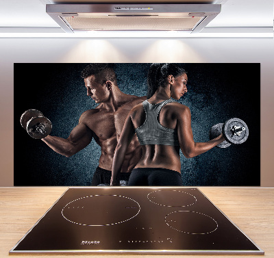 Pannello paraschizzi cucina per uso in ambienti sportivi