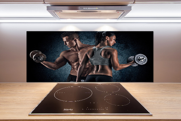 Pannello paraschizzi cucina per uso in ambienti sportivi