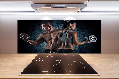 Pannello paraschizzi cucina per uso in ambienti sportivi