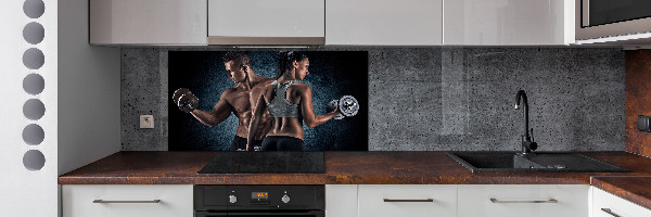 Pannello paraschizzi cucina per uso in ambienti sportivi