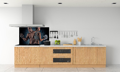 Pannello paraschizzi cucina per uso in ambienti sportivi