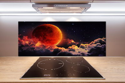 Rivestimento parete cucina con motivo Eclissi lunare
