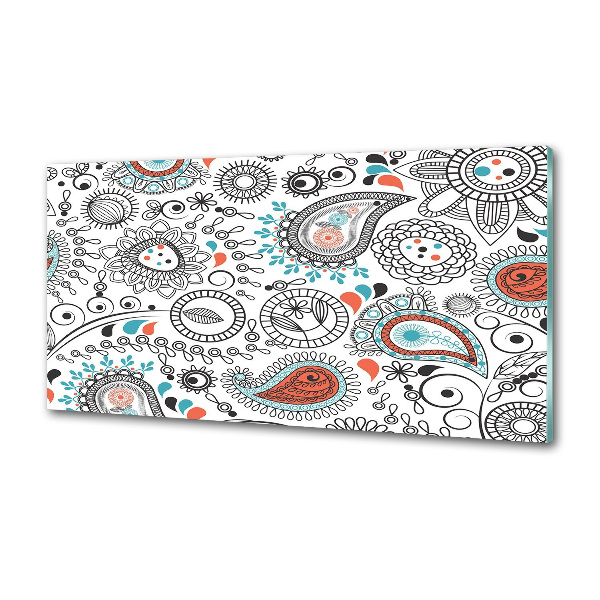 Rivestimento parete cucina con ornamenti decorativi