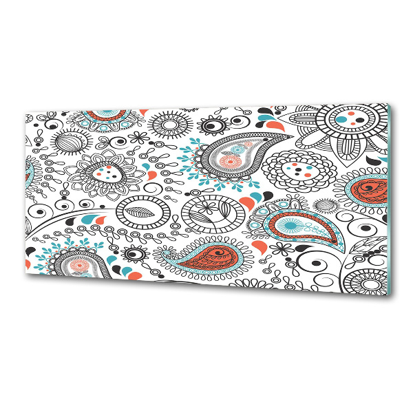 Rivestimento parete cucina con ornamenti decorativi