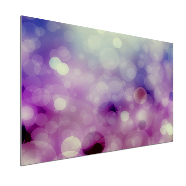 Pannello retrocucina con ruote di colore viola