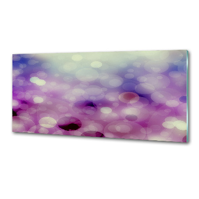 Pannello retrocucina con ruote di colore viola