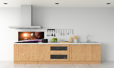 Rivestimento parete cucina con motivo Sistema Solare