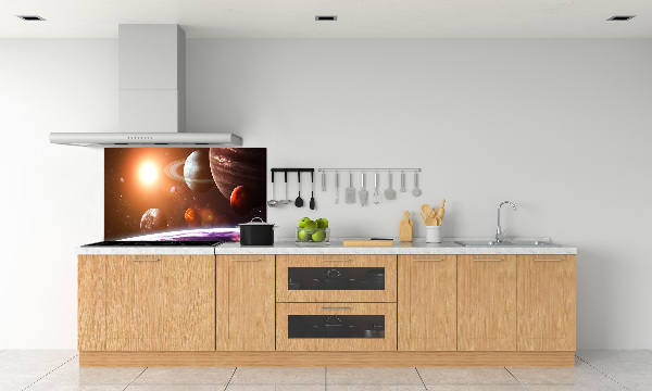 Rivestimento parete cucina con motivo Sistema Solare