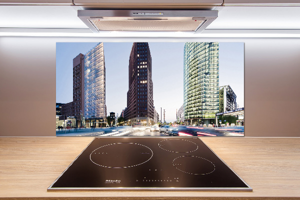 Pannello paraschizzi cucina con stampa a tema grattacieli