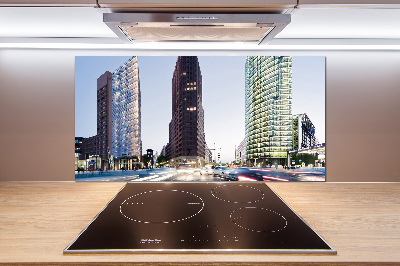 Pannello paraschizzi cucina con stampa a tema grattacieli