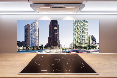 Pannello paraschizzi cucina con stampa a tema grattacieli