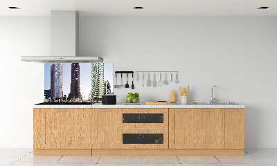 Pannello paraschizzi cucina con stampa a tema grattacieli