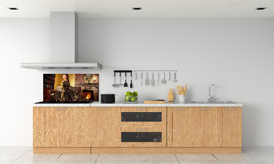 Rivestimento parete cucina in stile aristocratico