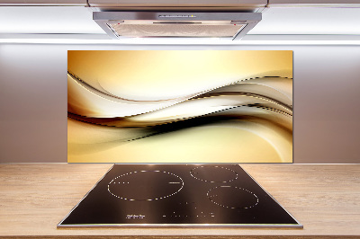 Rivestimento parete cucina con motivo astratto come sfondo