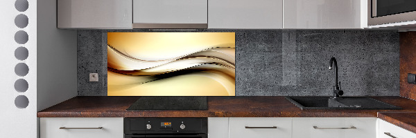 Rivestimento parete cucina con motivo astratto come sfondo