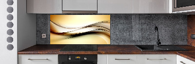 Rivestimento parete cucina con motivo astratto come sfondo