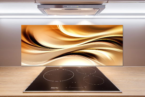 Pannello retrocucina con motivo a onde astratte