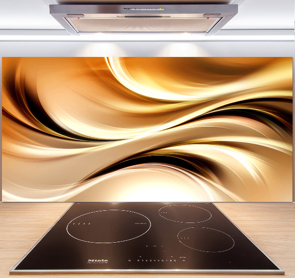 Pannello retrocucina con motivo a onde astratte