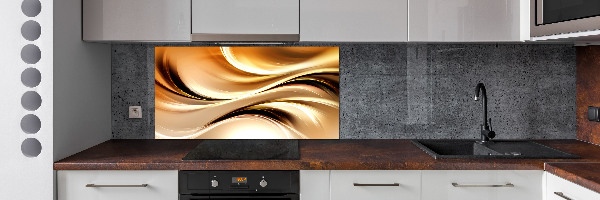Pannello retrocucina con motivo a onde astratte